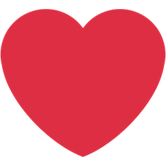 Rotes Herz Emoji Twitter