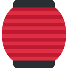 Lanterna de papel vermelha Emoji Twitter