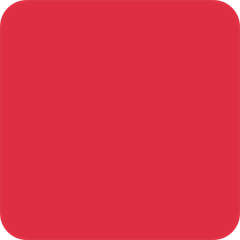 Quadrato rosso Emoji Twitter