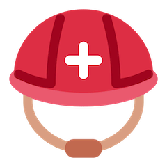 Helm mit weißem Kreuz Emoji Twitter
