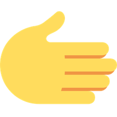 Nach rechts weisende Hand Emoji Twitter