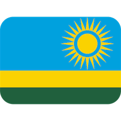 Drapeau du Rwanda Émoji Twitter