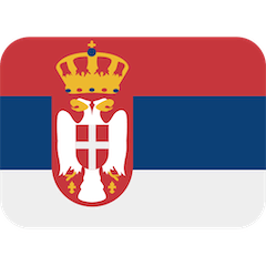 Flagge von Serbien Emoji Twitter