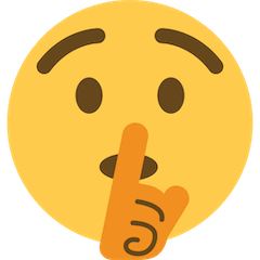 „Leise sein“-Gesicht Emoji Twitter