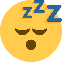 Faccina che dorme Emoji Twitter