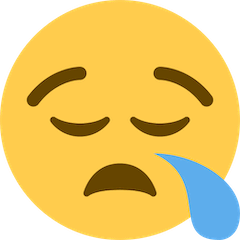 😪 Faccina assonnata Emoji su Twitter