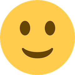 Cara ligeramente sonriente Emoji Twitter