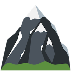 🏔️ Montanha com o topo coberto de neve Emoji nos Twitter