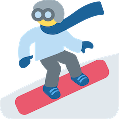🏂 Uomo sullo snowboard Emoji su Twitter