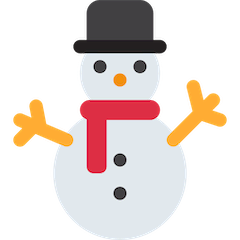 ⛄ Muñeco de nieve Emoji en Twitter