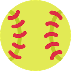 Bola de softbol Emoji Twitter