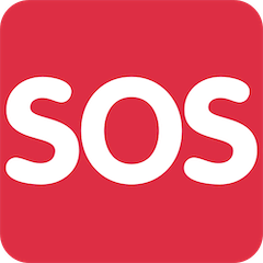 Symbole SOS Émoji Twitter