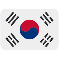 Drapeau de la Corée du Sud Émoji Twitter