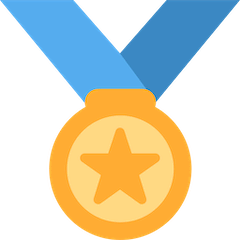 Medalha desportiva Emoji Twitter