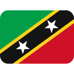 Flagge von St. Kitts und Nevis Emoji Twitter