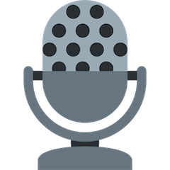 Microfone de estúdio Emoji Twitter