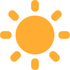 Sun Emoji on Twitter