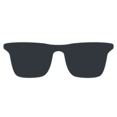 Темные очки Эмодзи в Twitter