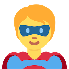 Personaje De Superhéroe Emoji Twitter