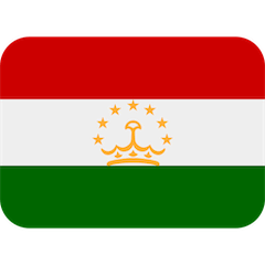 Bandiera del Tagikistan Emoji Twitter