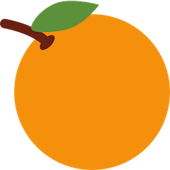 Tangerine Emoji on Twitter