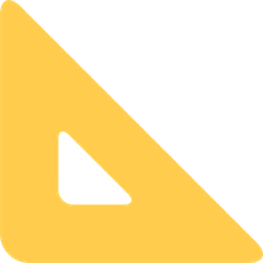 Triangular Ruler Emoji on Twitter