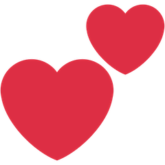 💕 Dos corazones Emoji en Twitter