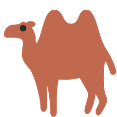 Camelo com duas bossas Emoji Twitter