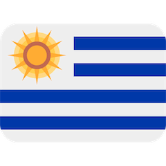 Flagge von Uruguay Emoji Twitter