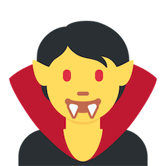 Vampire Emoji on Twitter