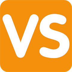 Señal “VS” cuadrada Emoji Twitter