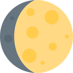 🌔 Lua Gibbosa Encerada Emoji nos Twitter
