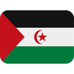 🇪🇭 Drapeau du Sahara occidental Émoji sur Twitter