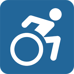 Symbole de fauteuil roulant Émoji Twitter