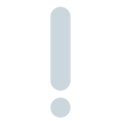 White Exclamation Mark Emoji on Twitter