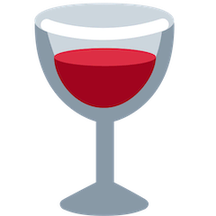 Bicchiere di vino Emoji Twitter