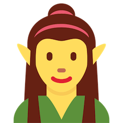 Mulher elfo Emoji Twitter