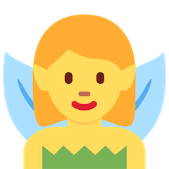 Weibliche Fee Emoji Twitter