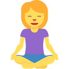 Woman In Lotus Position Emoji on Twitter