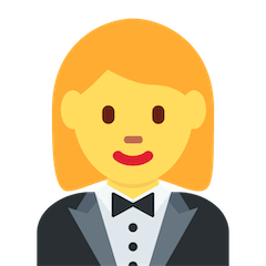🤵‍♀️ Frau im Smoking Emoji auf Twitter
