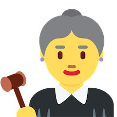Giudice donna Emoji Twitter