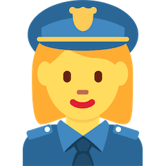 Женщина полицейский Эмодзи в Twitter