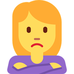 🙎‍♀️ Donna accigliata Emoji su Twitter