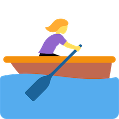 Woman Rowing Boat Emoji on Twitter
