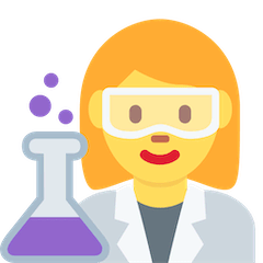 Cientista (mulher) Emoji Twitter