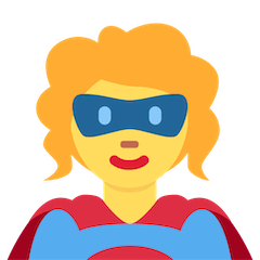 Woman Superhero Emoji on Twitter