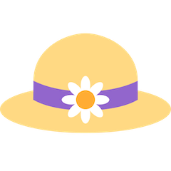 Hut mit Schleife Emoji Twitter