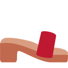 Sandálias com salto Emoji Twitter
