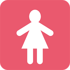 Simbolo con immagine stilizzata di donna Emoji Twitter