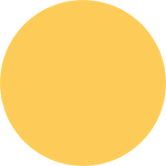 🟡 Círculo amarillo Emoji en Twitter